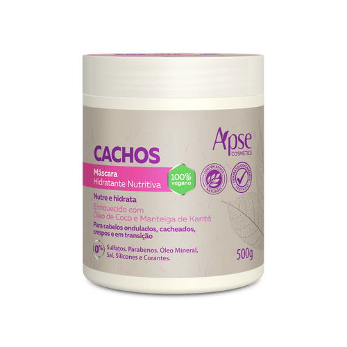 Máscara Cachos Hidratante Nutritiva 500g - Tratamento Condicionante