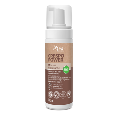 Mousse Hidratante Crespo Power 210 ml - Ação Condicionante